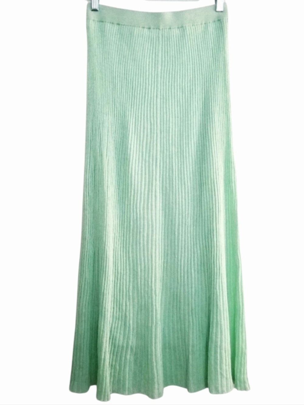 Hansen & Gretel Addison Skirt Melon Mint Green Ribbed A-Line Midi/Maxi Skirt